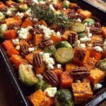 maple cinnamon roasted vegetables goat cheese