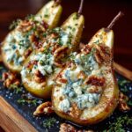 maple glazed brie pecan pear cups