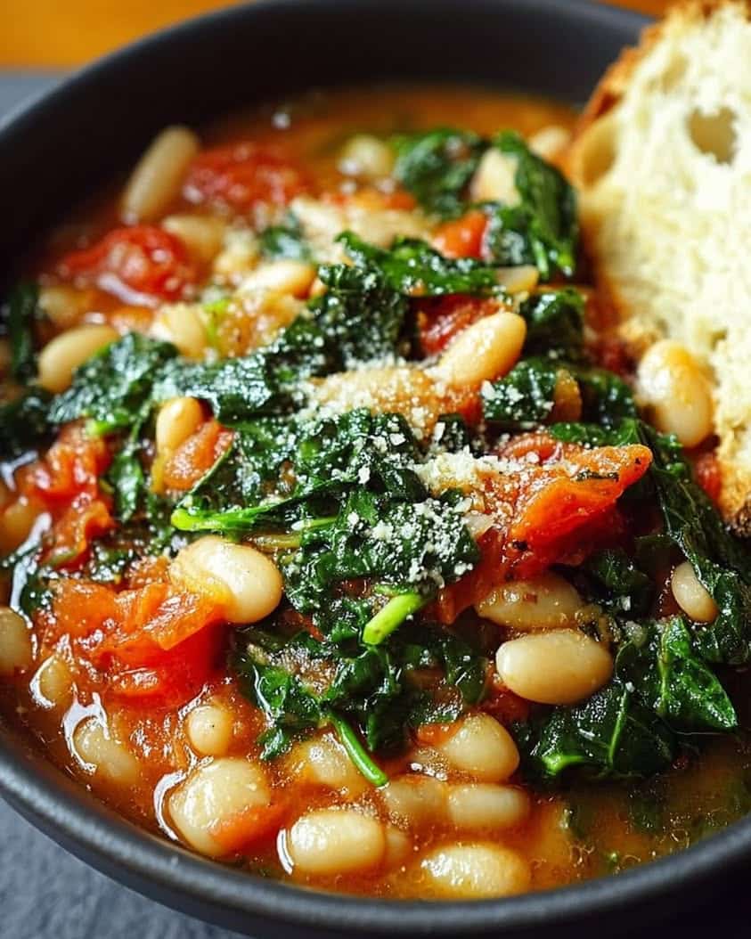 mediterranean white beans greens