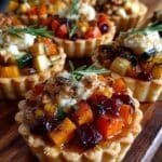 mini harvest tarts brie cranberry