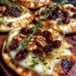 mini pizza brie cranberries walnuts 2