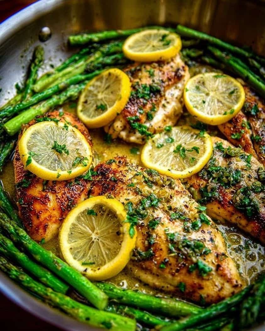 one pan lemon herb chicken