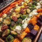 oven roasted vegetable medley feta pecans