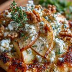 pear gorgonzola flatbread