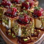 pistachio crusted brie bites 2