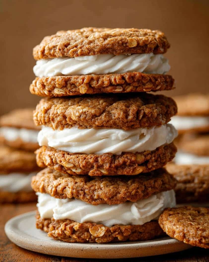 pumpkin spice oatmeal cream pies
