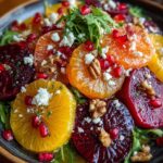 roasted beet orange pomegranate salad