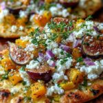 roasted butternut squash fig flatbread