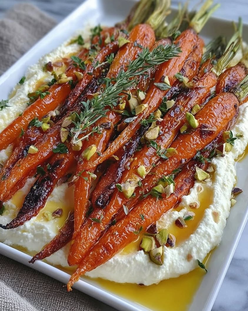 roasted carrots whipped ricotta honey 2