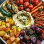 roasted veggie hummus bowl