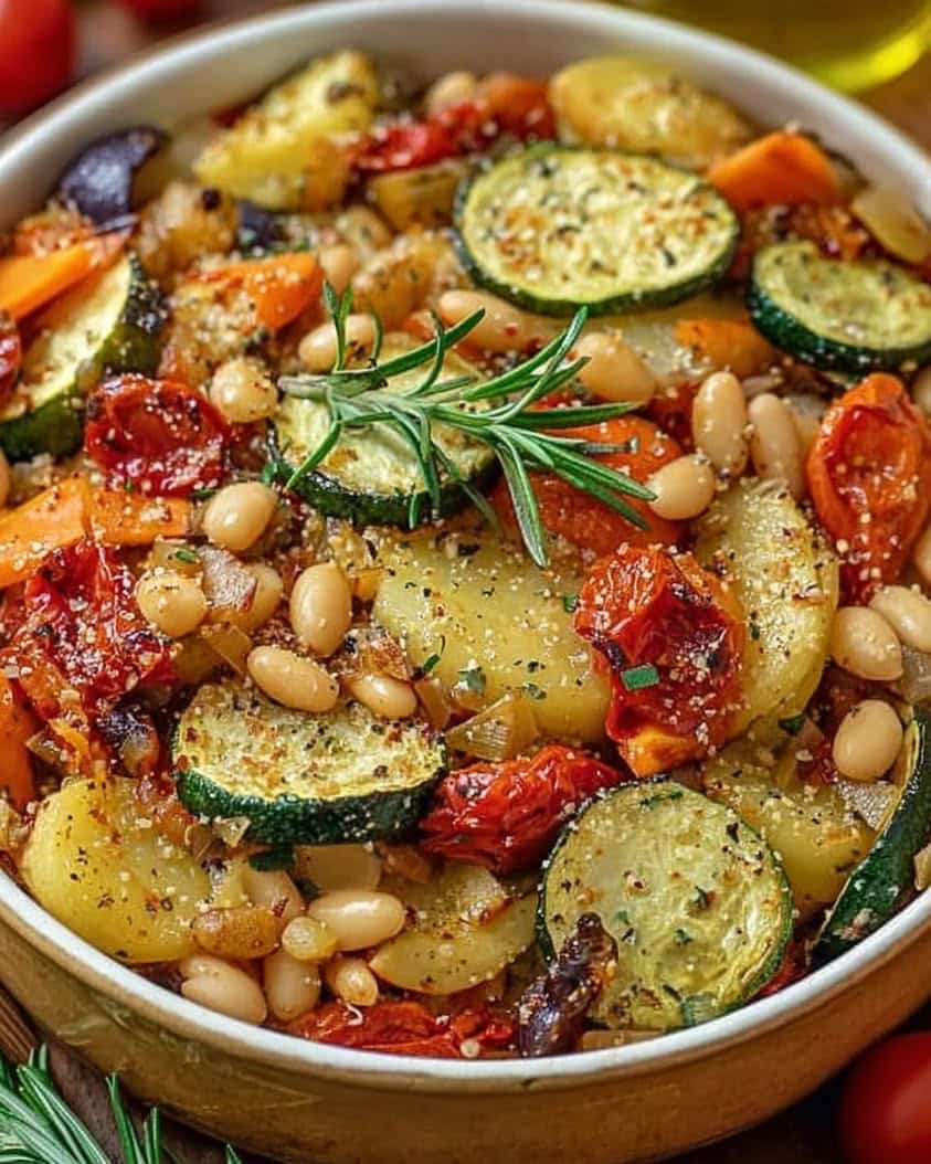 rustic roasted vegetable bake 1