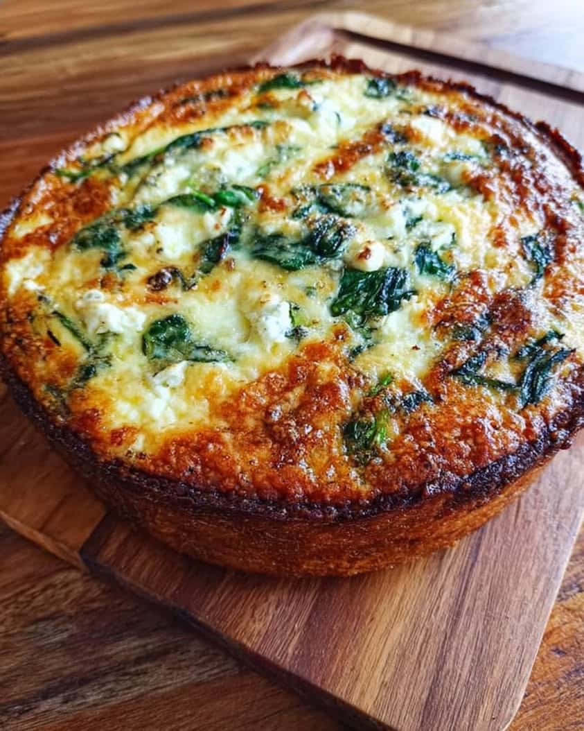 spinach feta roasted garlic bake