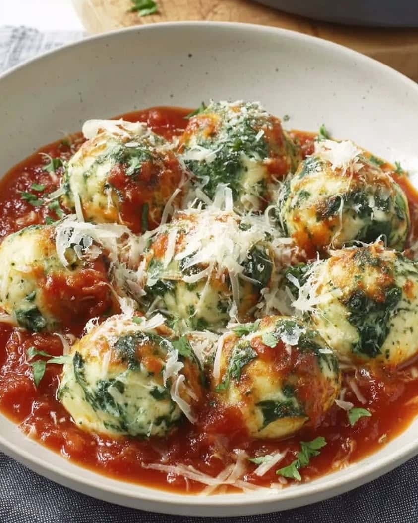spinach ricotta dumplings