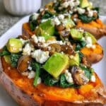 stuffed sweet potatoes spinach feta 3