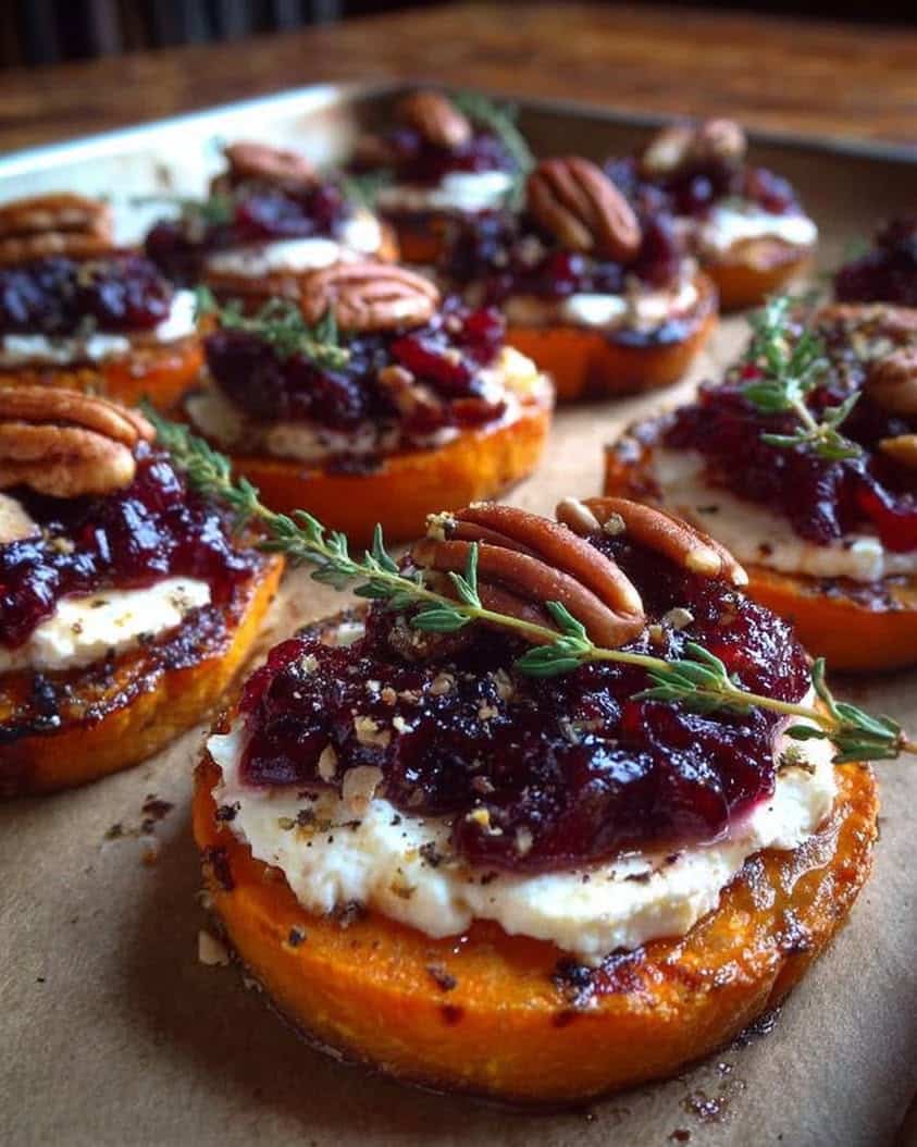 sweet potato cranberry cream cheese