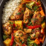 sweet spicy chicken stir fry