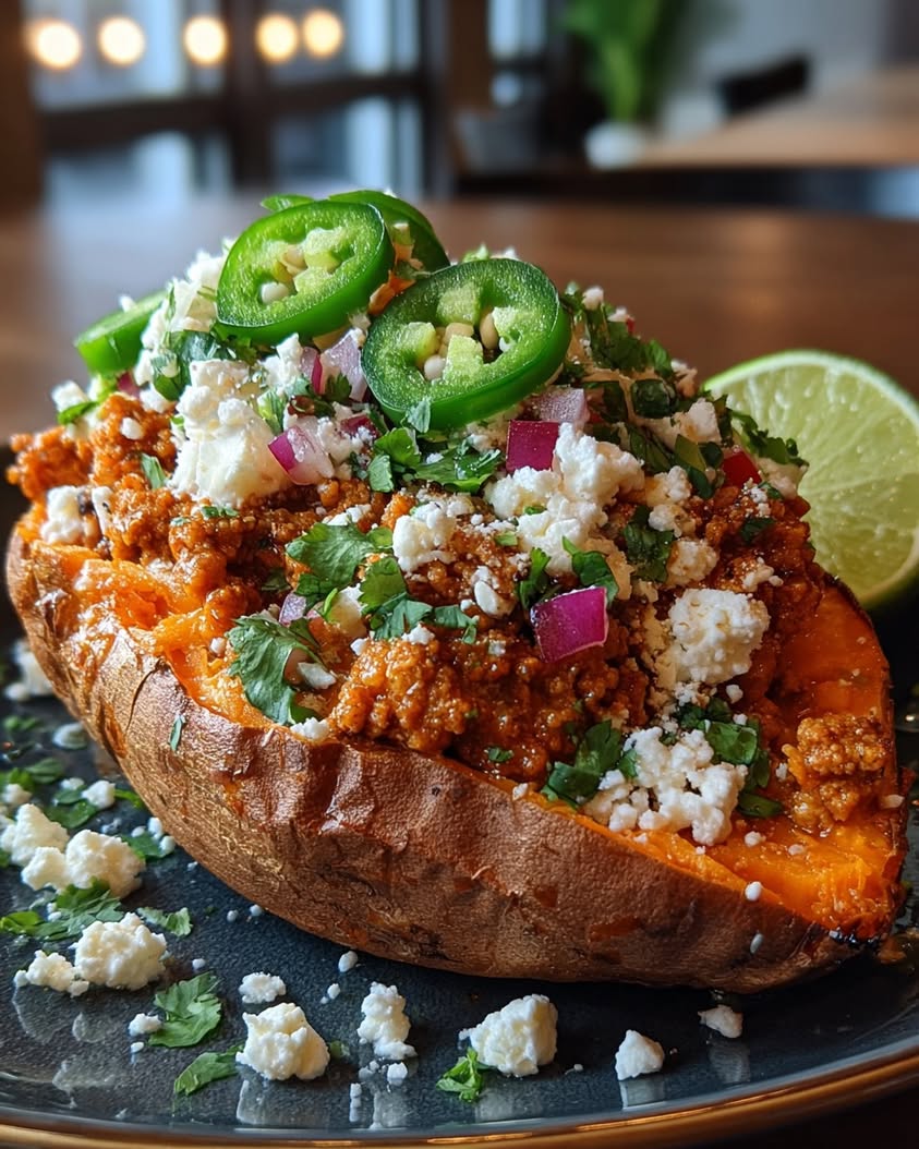 taco stuffed sweet potatoes