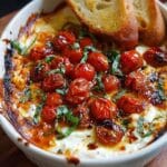 three cheese tomato bruschetta dip 1
