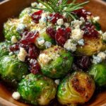 warm brussels sprouts cranberry relish