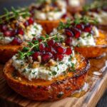 whipped goat cheese pomegranate sweet potato
