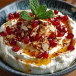 whipped ricotta hot honey pomegranate