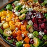 winter vegetable salad roasted squash