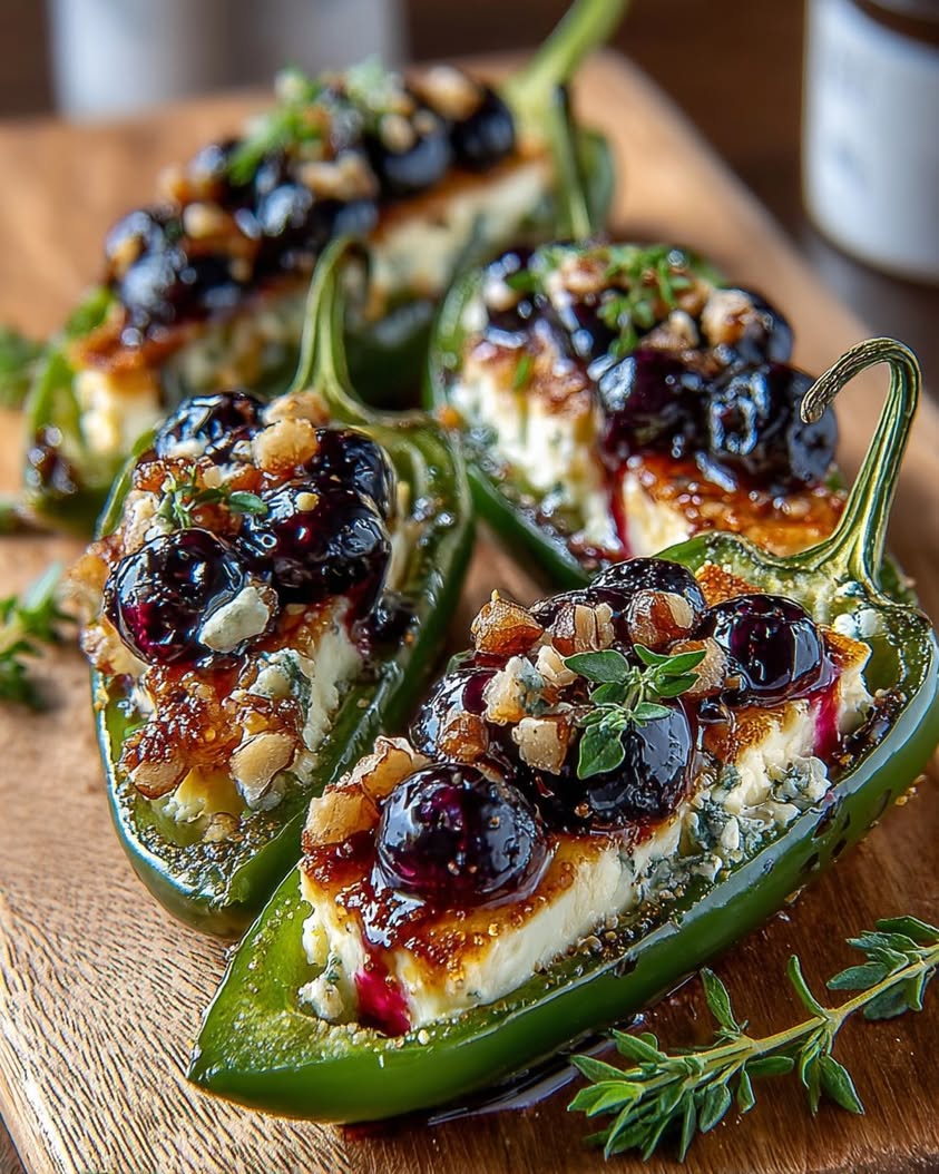 blueberry brie jalapeno poppers