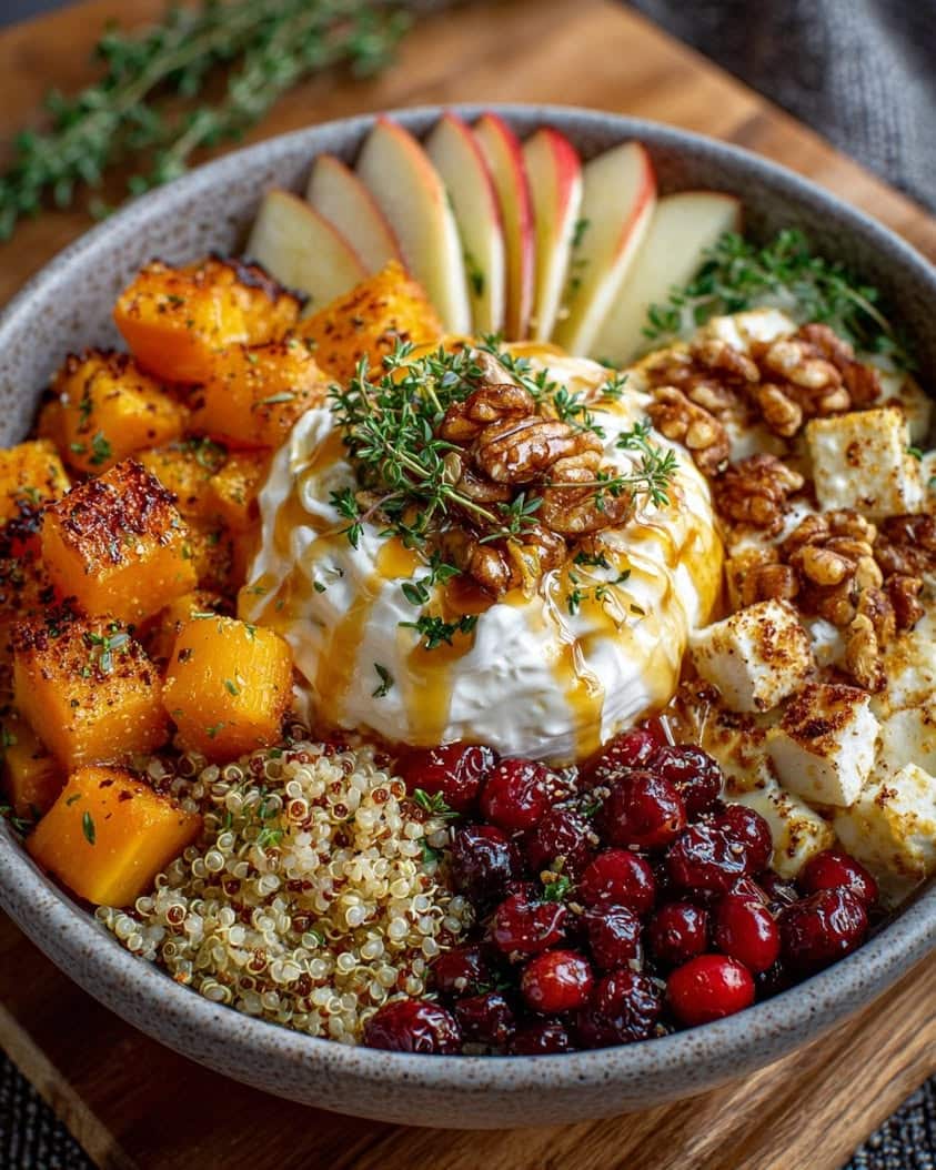 butternut squash christmas bowls whipped ricotta