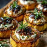 caramelized delicata squash ricotta fig jam