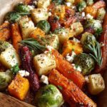 christmas roasted vegetable medley maple feta