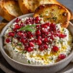 cranberry pomegranate feta dip