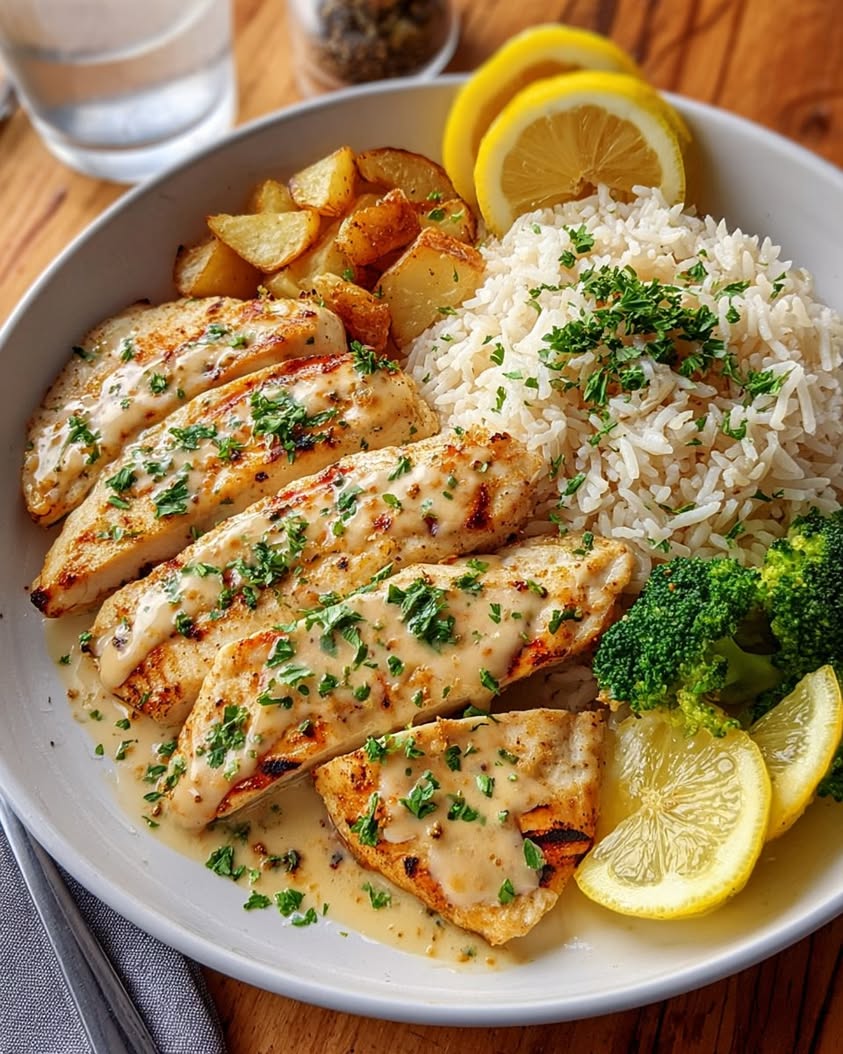 creamy lemon herb chicken recipe