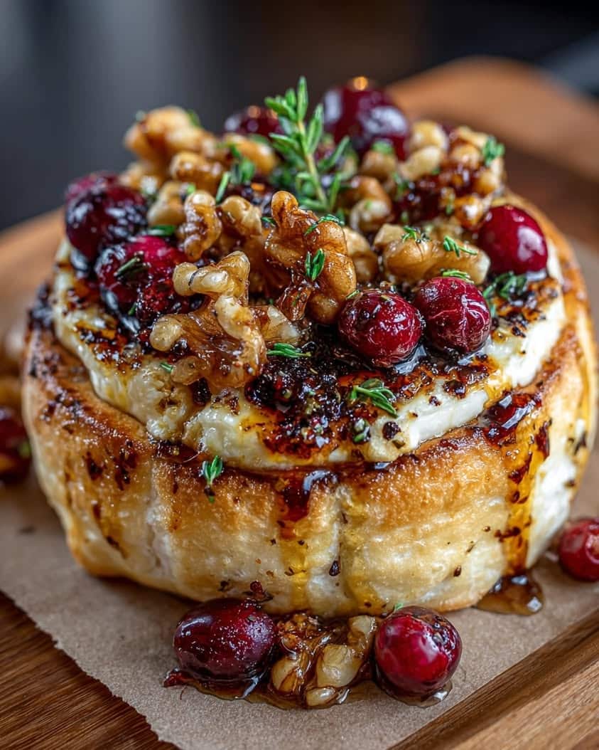 garlic butter camembert crumpets
