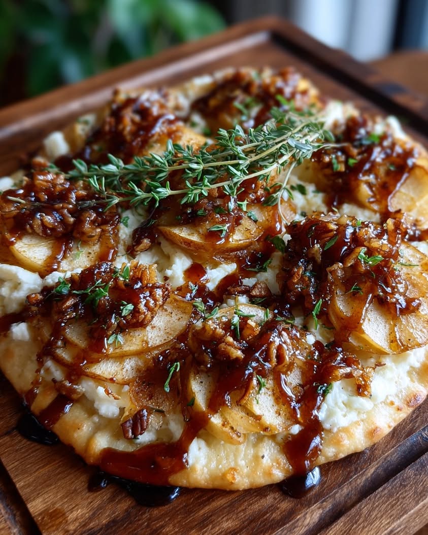 maple pecan flatbread apple brie