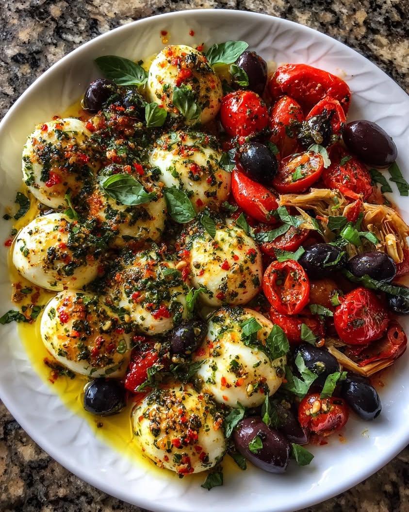 mediterranean antipasto lemon herb mozzarella