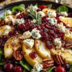 pear apple cranberry christmas salad