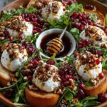 pomegranate cranberry burrata wreath