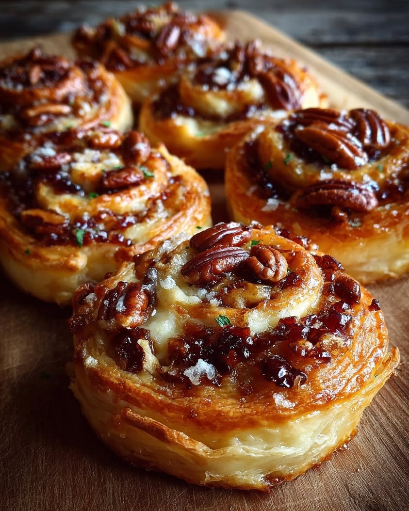 puff pastry pinwheels cranberry brie