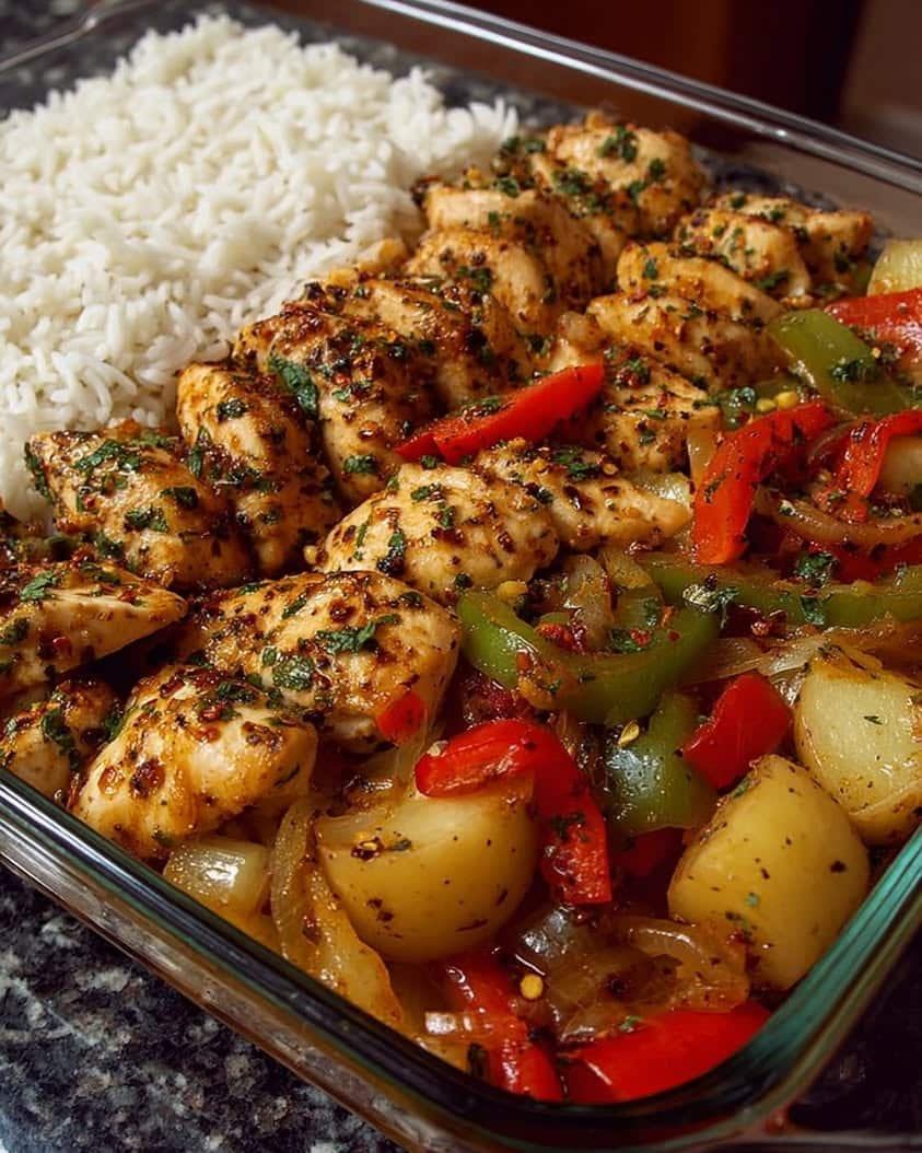 spicy garlic butter chicken stir fry