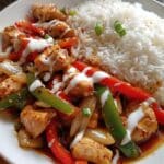 sweet spicy chicken stir fry