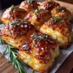 warm brie puff pastry honey