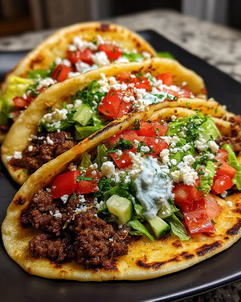 Mediterranean Ground Beef Pita Wraps: A Flavorful 30-Minute Meal