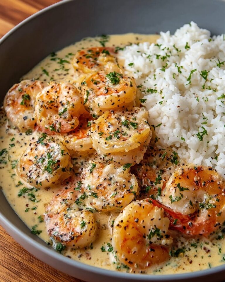 Creamy Garlic Shrimp with Fragrant Herb Rice