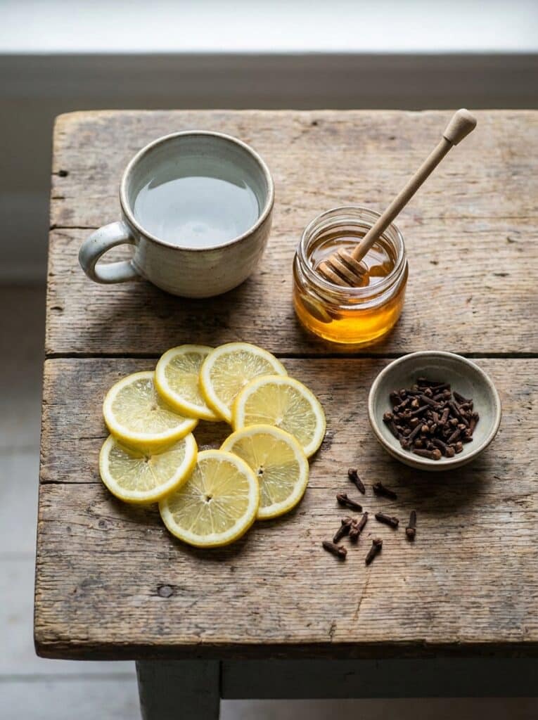 ingredients for clove tea recipe